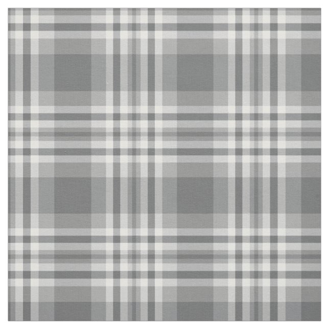 Grått Grått Play Gingham Check Tartan Patchwork Tyg (Provkarta)