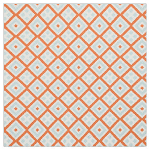 Grått Grönt Blue Squares, Mönster, Orange Blek Tyg