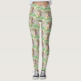 Grått Grönt Cherubs Leggings