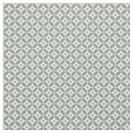 Grått Grönt Hampton Stil Geometric Mönster Tyg