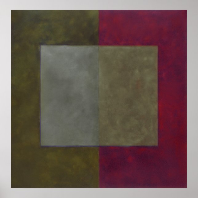 grått, grönt på rött poster (Framsidan)