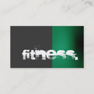 Grått Grönt Personal Trainer Affärskort Visitkort