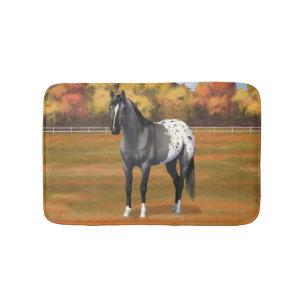 Grått Grulla Appaloosa Quarter Horse Stallion Badrumsmatta