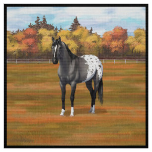 Grått Grulla Appaloosa Quarter Horse Stallion Tyg