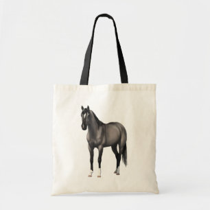 Grått Grulla Quarter Horse Stallion Tygkasse