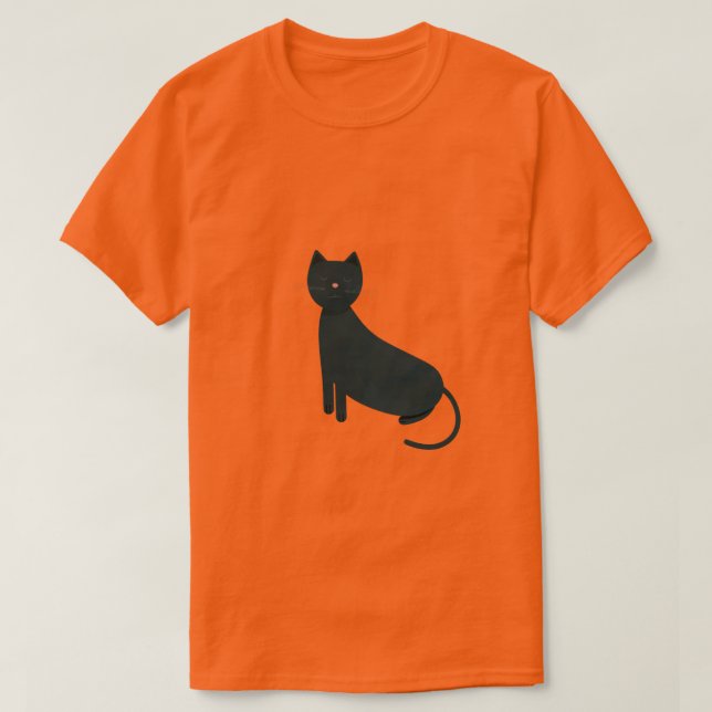 grått grunge cat t shirt (Design framsida)