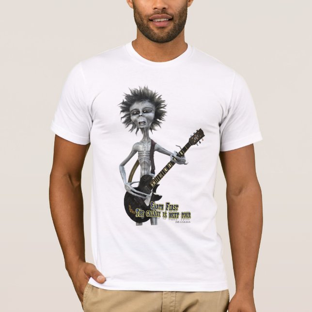 Grått Guitarist Tröja (Framsida)