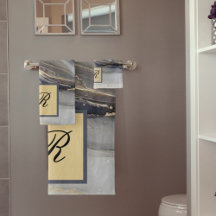 Grått Guld Black Marble Söt Elegant Monogram