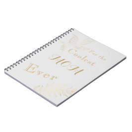 Grått Guld Colest Mamma All Spiral Photo Notebook Anteckningsbok