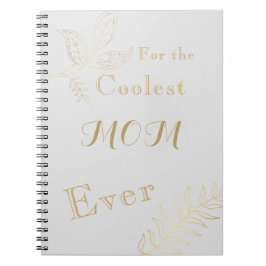 Grått Guld Colest Mamma All Spiral Photo Notebook Anteckningsbok