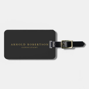 Grått Guld Färg Professionell Add Namn Adress Bagagebricka