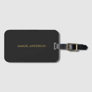 Grått Guld Färg Professionell Add Namn Bagagebricka