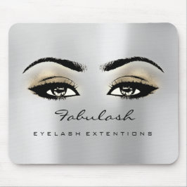 Grått Guld Glitter Branding Beauty Lash Smala Musmatta