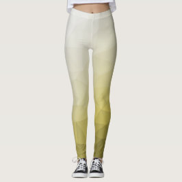 Grått Gult Mesh coola elegant Mönster Leggings