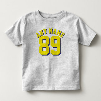 GRÅTT & GULT SMÅBARN | Sports Jersey Design Tee