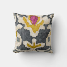 Grått & Gult Tribal Ikat