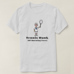 Grått Hair Tennis Hunk T-Shirt