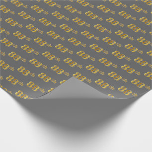 Grått händelse för Fauxguld 88th Presentpapper