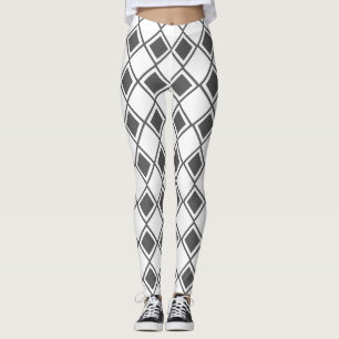 Grått Harlequin Leggings