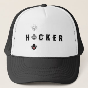 Grått Hat Hacker Keps