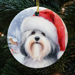 Grått Havanese Hund Watercolor jul Julgransprydnad Keramik<br><div class="desc">Förbättra din helgdag-dekoration med vår Grått Havanese Hund Watercolor jul Ceramic Ornament, och visa en skarp bild av din omhuldade Havanese i en vismisk vattenfärgsdesign. Den här unika prydnadsformen ger en konstnärlig beröring till Julgran och fångar rasens elegans. En perfekt för vilken Havanese hund älskare som helst eller stolt husdjursägare,...</div>