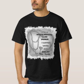 Grått Heart Health Sjuksköterska T Shirt