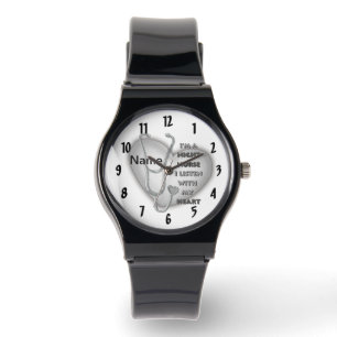 Grått Heart Night Nurse Armbandsur