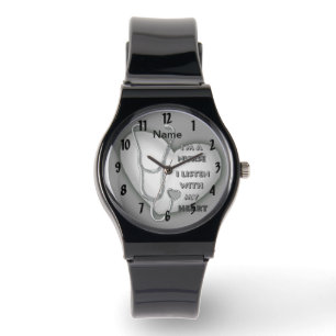 Grått Heart Nurse watch Armbandsur
