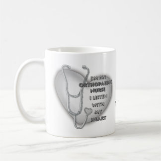 Grått Heart Ortopedisk sjuksköterska Kaffemugg