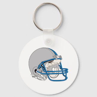 Grått Helmet Nyckelring