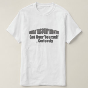 Grått Historik månad T Shirt
