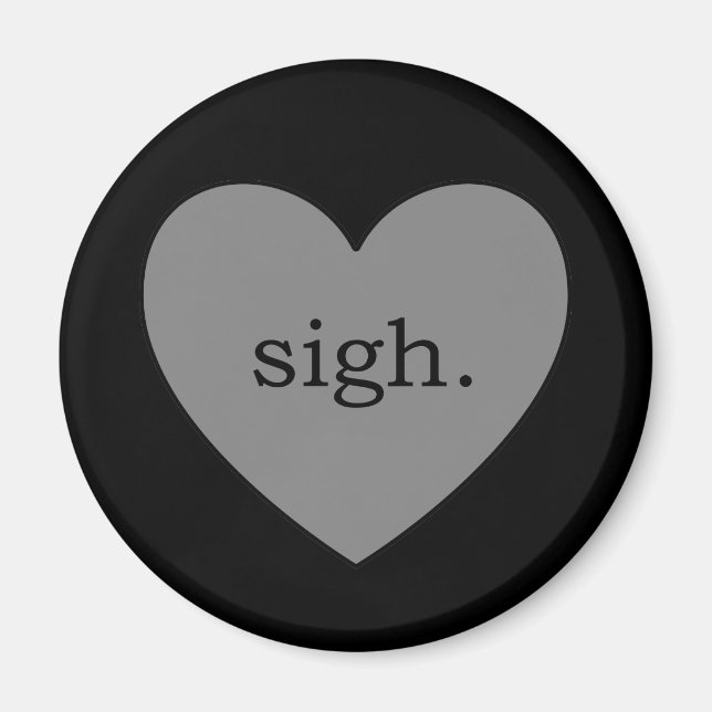 Grått hjärtas suck magnet (Framsidan)
