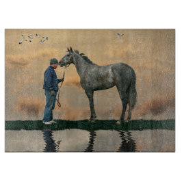 Grått Horse and Groom OTTB Clearboard Board