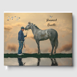 Grått Horse and Groom OTTB Guest Bok