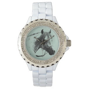 Grått Horse Head Armbandsur