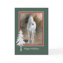 Grått Horse Helgdag Card OTTB