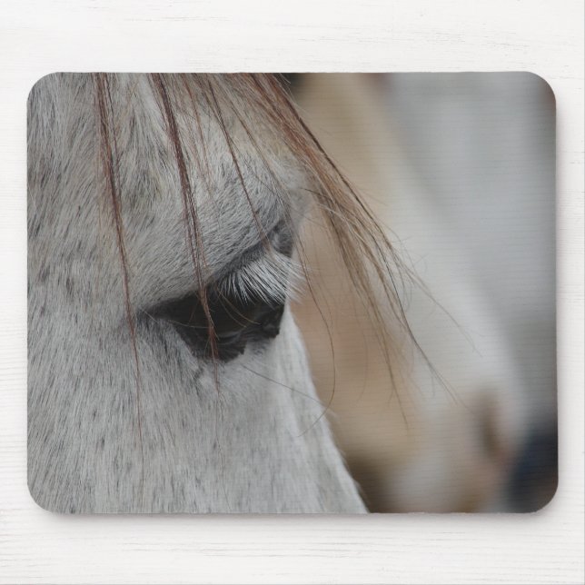 Grått Horse Öga Musmatta (Framsidan)