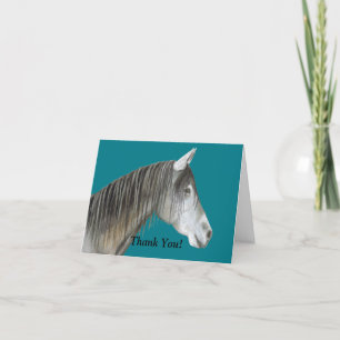 Grått Horse Tack Kort