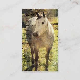 Grått Horse Visitkort