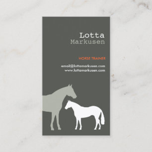 GRÅTT HORSES nr 3 Visitkort