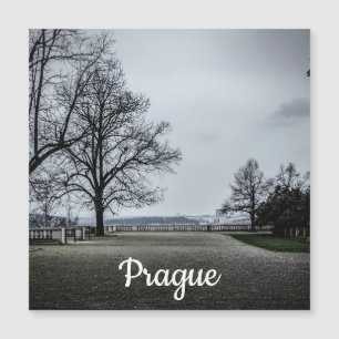Grått höstdag i Prag Magnet