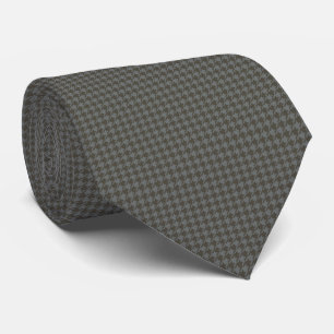 Grått Houndstooth Retro Design Tie Slips