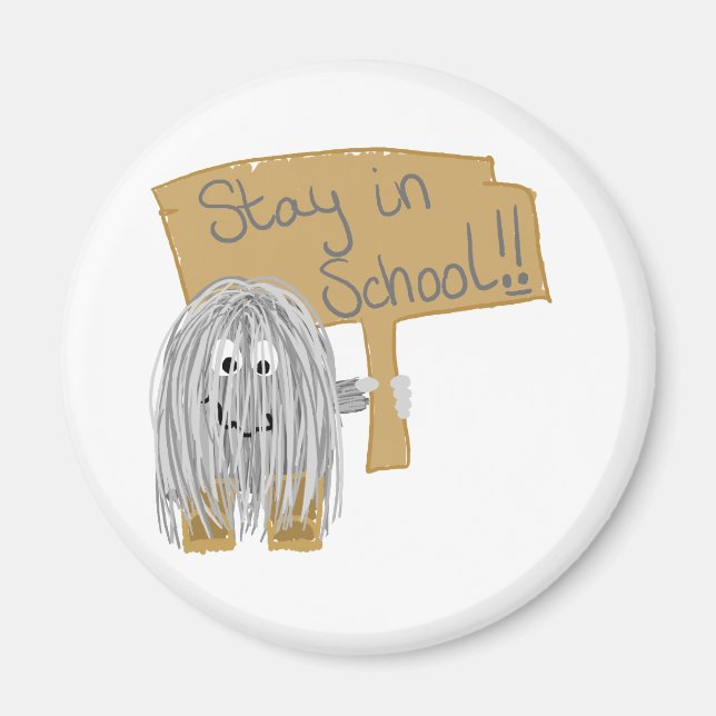 Grått i skolan magnet (Framsidan)