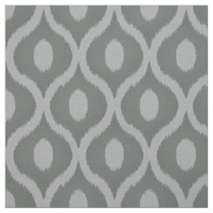 Grått ikat moroccan-design tyg