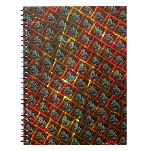 Grått ’inramad öga, gradering, kvadrater eller röt anteckningsbok (Framsidan)