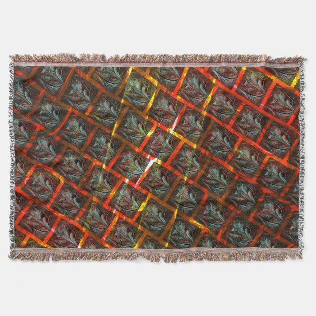 Grått "inramad öga, groddor, kvadrater eller rödgr filt (Framsidan)