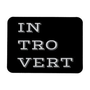 Grått Introvert Flexi Magnet