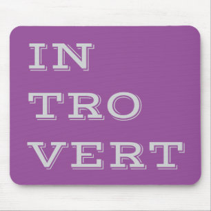 Grått Introvert Mousepad Musmatta
