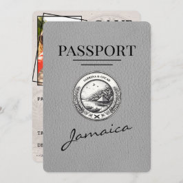 Grått Jamaica Passport Spara datum Spara Datumet