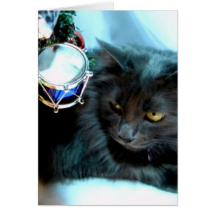 Grått jul Kattunge II Hälsningskort